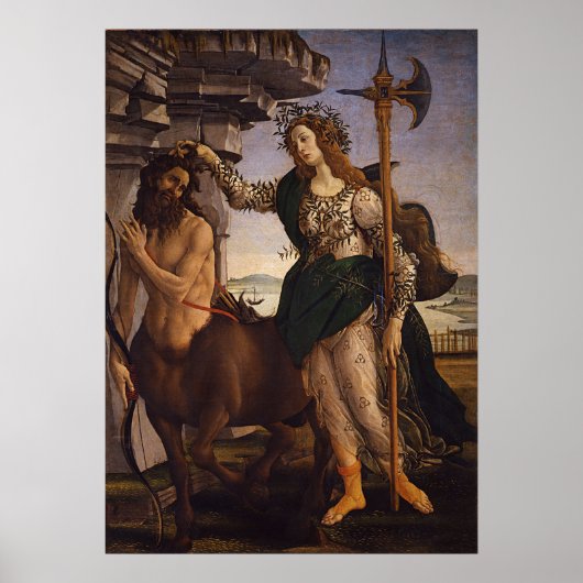 Pallas und Centaur von Botticelli Poster (Vorne)