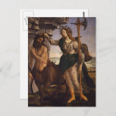 Pallas und Centaur von Botticelli Postkarte (Vorne/Hinten)