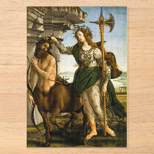 Pallas und Centaur von Sandro Botticelli Acryleinladungen