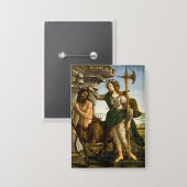 Pallas und Centaur von Sandro Botticelli Button (Vorderseite/Rückseite)