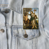 Pallas und Centaur von Sandro Botticelli Button (Insitu)