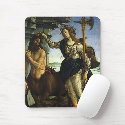 Pallas und Centaur von Sandro Botticelli Mousepad (Mit Mouse)