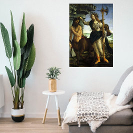 Pallas und Centaur von Sandro Botticelli Poster