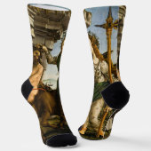 Pallas und Centaur von Sandro Botticelli Socken (Gewinkelt)