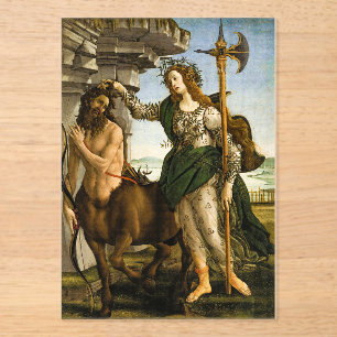 Pallas und der Kentaur von Sandro Botticelli Acryleinladungen
