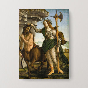 Pallas und der Kentaur von Sandro Botticelli Button