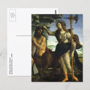 Pallas und der Zentaur von Sandro Botticelli Postkarte