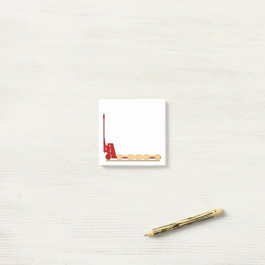 Pallet Jack Post-it Klebezettel (Auf Schreibtisch)