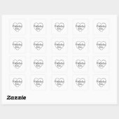 Palliative Care, Hospice, hospice worker Quadratischer Aufkleber (Blatt)