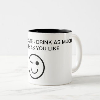 PALLIATIVE PFLEGE - GETRÄNKEN SIE SO VIEL KAFFEE W ZWEIFARBIGE TASSE