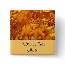 Palliative Sorgfalt-Krankenschwesterknöpfe goldene