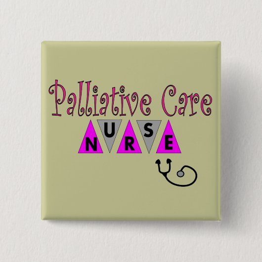 Palliativmedizin-Krankenschwester-Geschenke Button (Vorderseite)