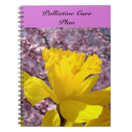 Palliativmedizin-Plannotizbuch Rosa blüht mit Notizblock