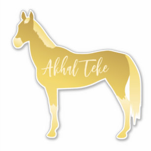 Pallomino Akhal Teke Silhouette Aufkleber