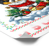 Pallon Christmas Tree Lights Decorations Dog Lover Poster (Ecke)