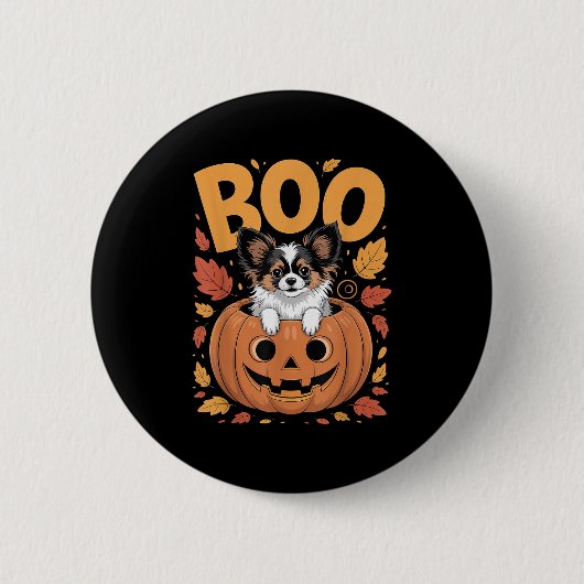 Pallon Costume On Pumpkin Halloween Pallon  Button (Vorderseite)