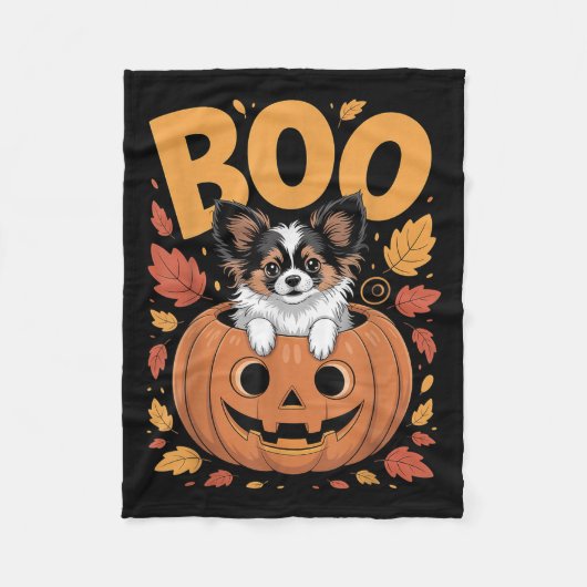 Pallon Costume On Pumpkin Halloween Pallon Fleecedecke (Vorderseite)