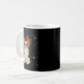 Pallon Dog Christmas Lights Reindeer Funny Xmas Do Kaffeetasse (Vorderseite Links)