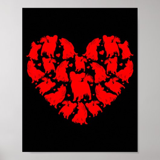 Pallon Dog Lover Funny Love Heart Pallon Valentine Poster (Vorne)