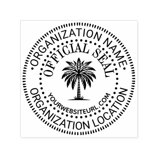Palm #1 Generic Custom Offiziell Siegel Name Loc U Permastempel (Design)
