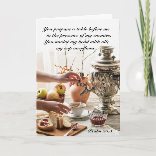 Palm 23 Der Herr ist mein Schäferbibel Verse Karte (Vorderseite)