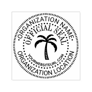 Palm #3 Generic Custom Offiziell Siegel Name Loc U Permastempel