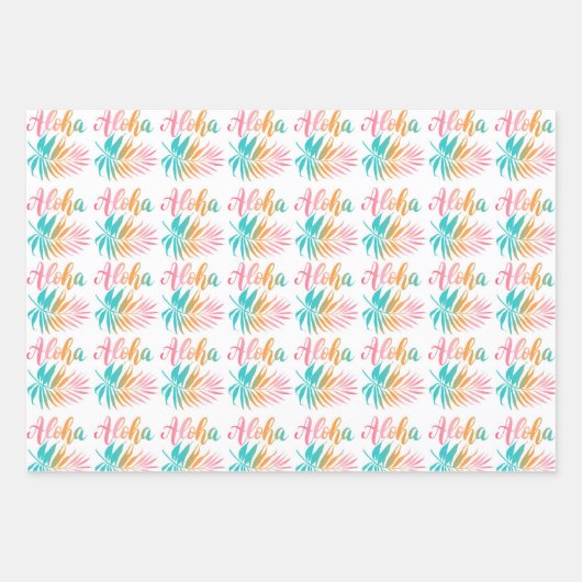 Palm Aloha Geschenkpapier Set (Vorderseite 3)