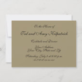 Palm Antique Tropical Frucht Botanische Kunst Einladung (Rückseite)