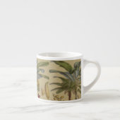 Palm Antique Tropical Frucht Botanische Kunst Espressotasse (Rechts)