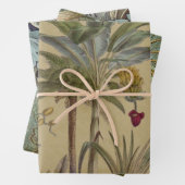 Palm Antique Tropical Frucht Botanische Kunst Geschenkpapier Set (Beispiel)