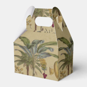 Palm Antique Tropical Frucht Botanische Kunst Geschenkschachtel