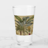 Palm Antique Tropical Frucht Botanische Kunst Glas (Vorderseite)