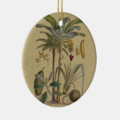 Palm Antique Tropical Frucht Botanische Kunst Keramik Ornament (Rechts)