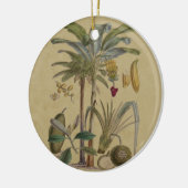 Palm Antique Tropical Frucht Botanische Kunst Keramik Ornament (Links)