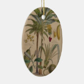 Palm Antique Tropical Frucht Botanische Kunst Keramik Ornament (Rechts)