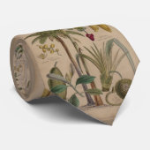 Palm Antique Tropical Frucht Botanische Kunst Krawatte (Gerollt)