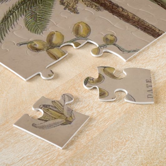 Palm Antique Tropical Frucht Botanische Kunst Puzzle (Seite)