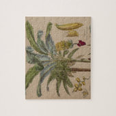 Palm Antique Tropical Frucht Botanische Kunst Puzzle (Vertikal)