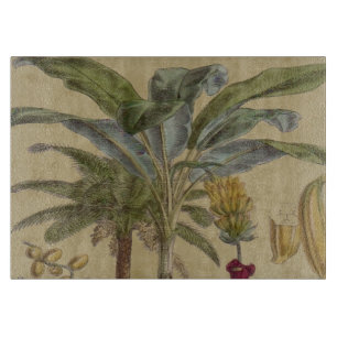 Palm Antique Tropical Frucht Botanische Kunst Schneidebrett