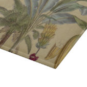 Palm Antique Tropical Frucht Botanische Kunst Schneidebrett (Ecke)
