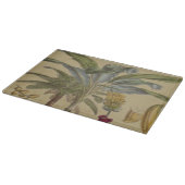 Palm Antique Tropical Frucht Botanische Kunst Schneidebrett (Ecke)
