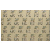 Palm Antique Tropical Frucht Botanische Kunst Stoff (Fat Quarter (45,7 x 55,9 cm))