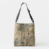 Palm Antique Tropical Frucht Botanische Kunst Tragetaschen Mit Langen Trägern (Rückseite)