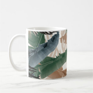Palm Banana Blätter Bliss (Herbstfarben) 1 #tropic Kaffeetasse