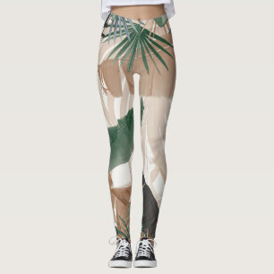 Palm Banana Blätter Bliss (Herbstfarben) 1 #tropic Leggings