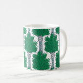 Palm Baum nahtloses Muster. Kaffeetasse (VorderseiteRechts)
