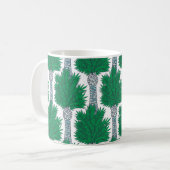 Palm Baum nahtloses Muster. Kaffeetasse (Vorderseite Links)