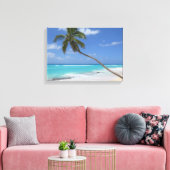 Palm-Baum-Strandkaribie Leinwanddruck (Insitu (Wohnzimmer))