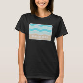 Palm Bay Florida Retro FL Waves Beach Souvenir T-Shirt (Vorderseite)