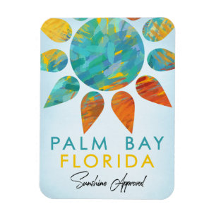 Palm Bay Florida Sonnenschein Magnet